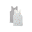 unisex Singlets Duo Singlets ° Crab Stripes // Grey
