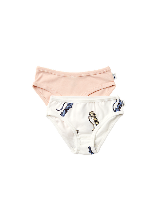 girls Briefs Duo Briefs ° Twisted Tigers // Pink