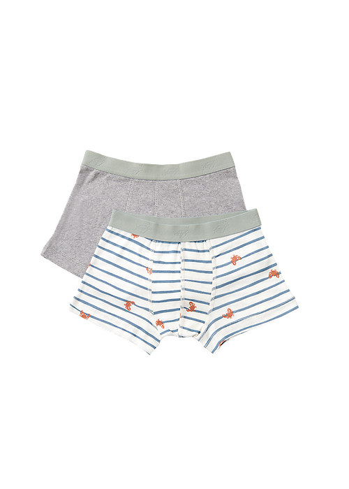 boys  Boxershorts Duo Boxer ° Crab // Grey