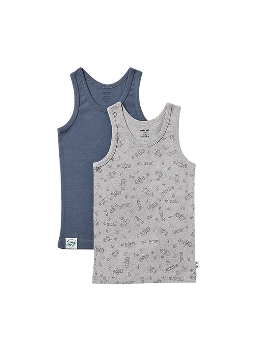 boys Singlets Duo Singlets ° Space Boy // Blue