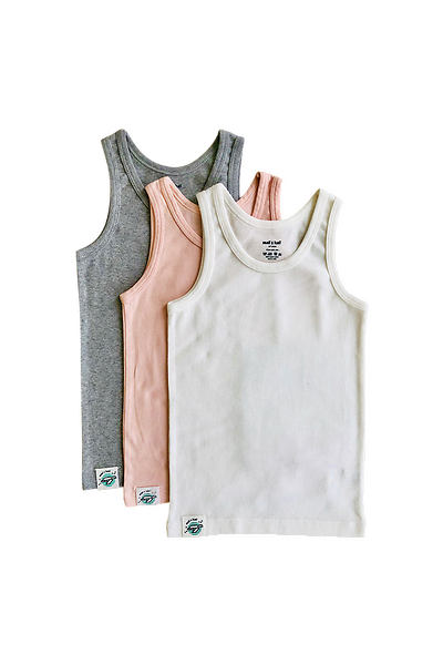 unisex Singlets Set of 3 singlets ° girls