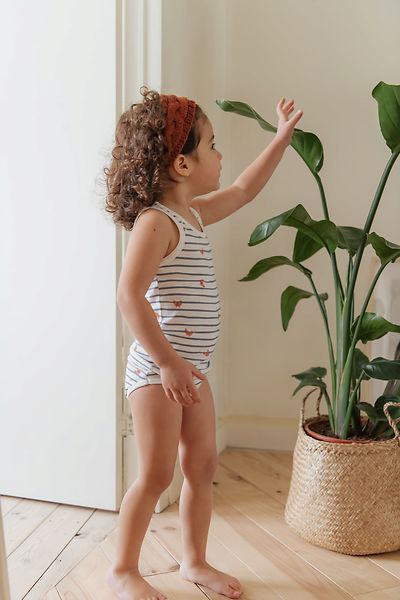 unisex Singlets Duo Singlets ° Crab Stripes // Grey