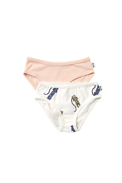 girls Briefs Duo Briefs ° Twisted Tigers // Pink