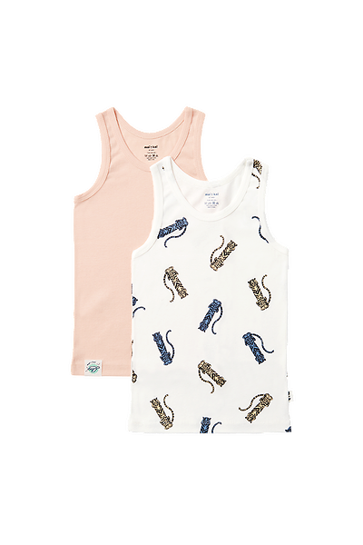 unisex Singlets Duo Singlets ° Twisted Tigers // Pink