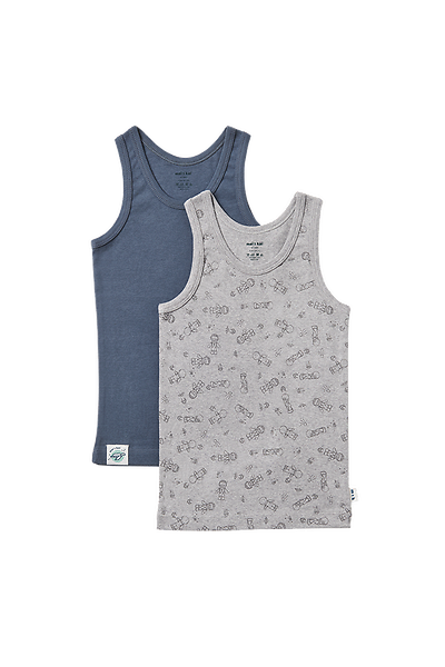 boys Singlets Duo Singlets ° Space Boy // Blue